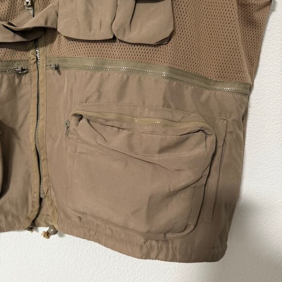 Humvee Men's Tan Brown Combat Hunting Cargo Utility Vest Size 3XL - Picture 7 of 14